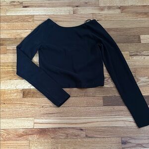 Women’s Black Low Back Top